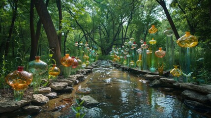 Ecological Art Installations, Creative and thought-provoking environmental art that raises awareness about sustainability and conservation