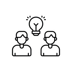 Knowledge Sharing vector icon