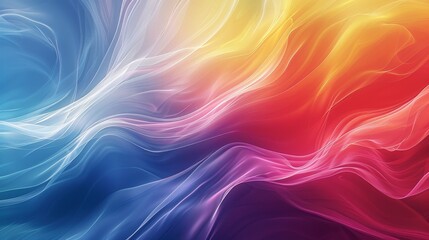 Abstract rainbow gradient with smooth, flowing transitions and vibrant colors