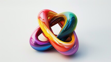 Fototapeta premium Colorful infinity triangle 