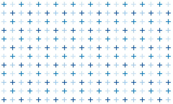 Plus signs blue pattern seamless