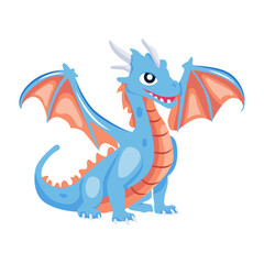 Wyvern wings icon designed in flat style 

