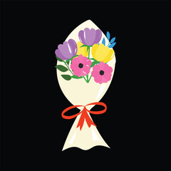 popular trend beautiful bouquet flower element. Floristic arrangements, elegant and gentle designs.