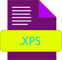 XPS File extension icon fill and bebes writting