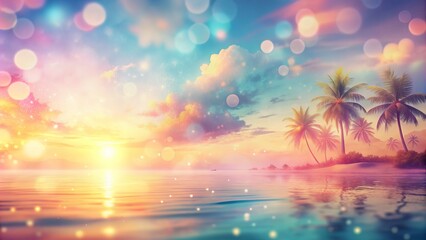 Soft focus summer backdrop featuring pastel hues with vibrant gradient colors, subtle noise effect, and textured elements, ideal for website headers and abstract designs.
