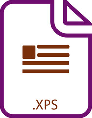 XPS File icon with symbol