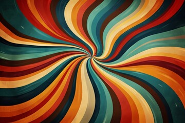 Retro Colorful Swirl background