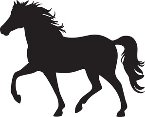 Horse silhouette design