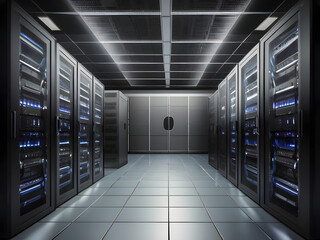 server rack with a computer,server rack with a computer,server rack servers,server rack with servers,server room with servers,,room with servers