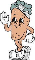 Burrito Mascot Character Illustration