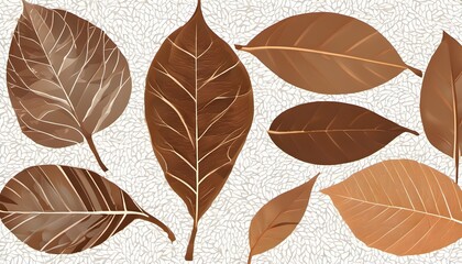 Obraz premium autumn leaves seamless pattern