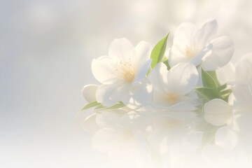 Fototapeta premium White flower, spring background