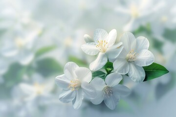 Obraz premium White flower, spring background