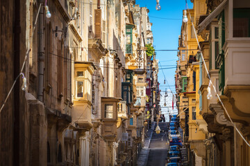 Fototapeta premium Beautiful Cityscape of Valletta on the Island of Malta