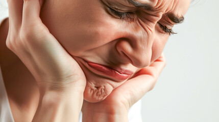 Obraz premium a person experiencing severe pain in the foot