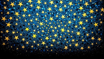 Illustration of an abstract interpretation of a starry night sky. Christmas. Background. 7