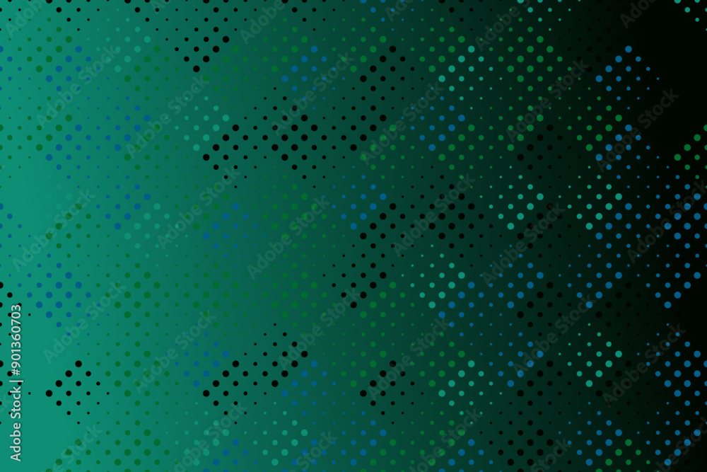 Poster geometrical abstract gradient circle pattern background - geometric vector graphic design with dots