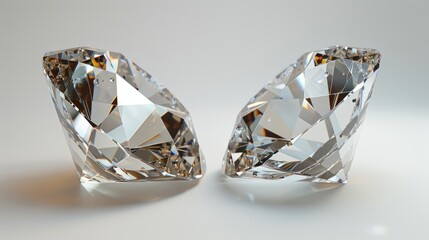 Two Sparkling Diamonds