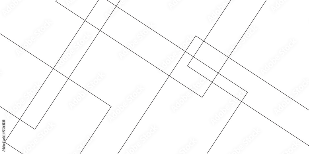 Poster abstract seamless random geometric white, black square lines pattern on a transparent background des