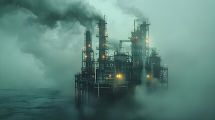 Fototapeta premium oil refinery factory