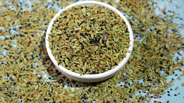 Panch phoron is a whole spice blend, originating from the eastern part of the Indian and used in the cuisines of Eastern India and Northeastern India,