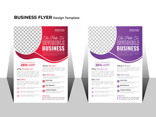 A creative template for an official corporate business flyer brochure. Elegant and professional leaflet 
poster for advertising vector annual reports of IT companies, offices, and institutions