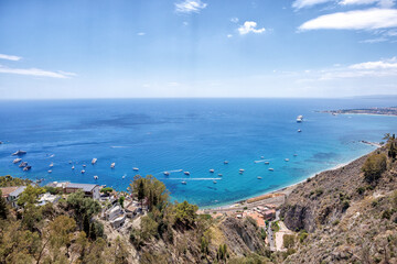 Fototapeta premium TAORMINA BAY IN SICILY
