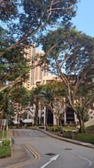 Fototapeta premium Evening with Blue Sky In Singapore