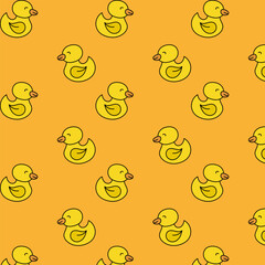 Pattern children's print toy cute rubber duck