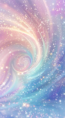 Fototapeta premium Abstract rainbow colors dreamy starry background