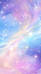 Obraz premium Abstract rainbow colors dreamy starry background