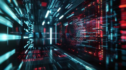 Digital fingerprint scanning process on a board
