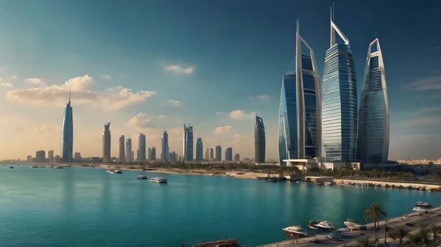 Manama Bahrain stunning panorama