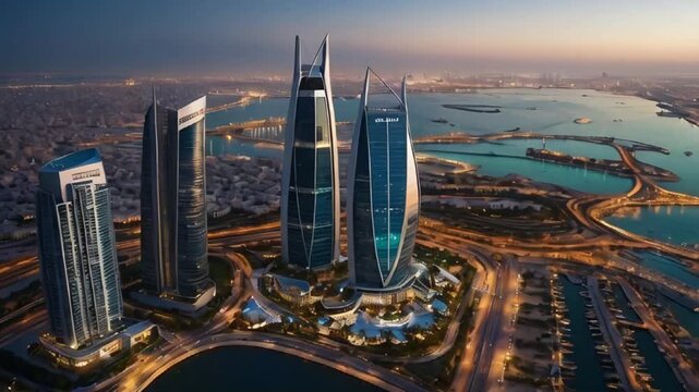 Manama Bahrain stunning panorama