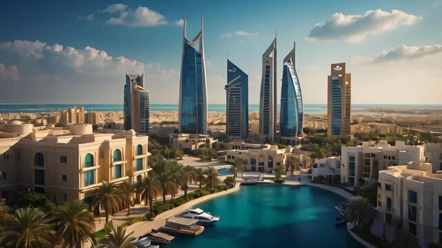 Manama Bahrain stunning panorama