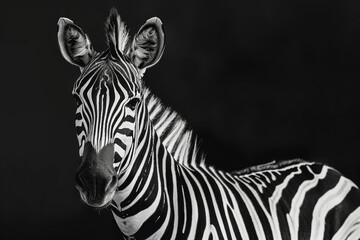 Fototapeta premium Zebra art black and white photography＿Perfect output gift 