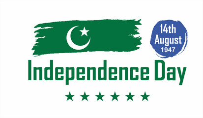 Vector illustration of Happy Pakistan Independence Day social media feed template, vector illustration for Pakistan independence day 