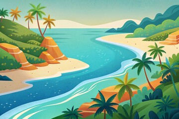 Fototapeta premium the tropical coast
