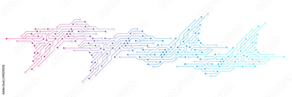 Poster Abstract background with technology circuit board texture. Modern electronic motherboard texture. Engineering and communication concept for header, web banner, website, presentation.