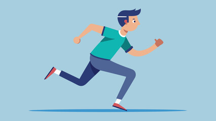 A man Running vector illustration