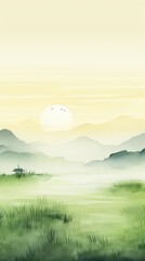 Fototapeta premium Green backgrounds landscape grassland.
