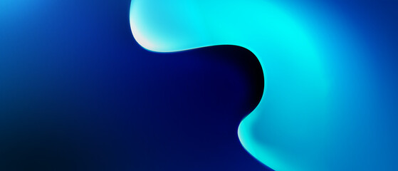 abstract minimal neon background with glowing curvy line