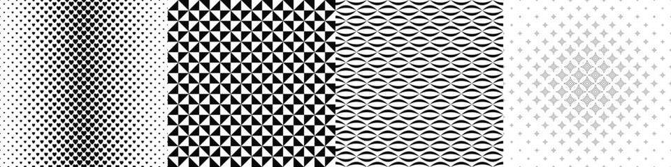 Black and white pattern collection