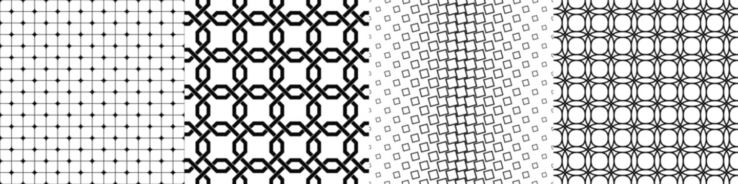 Black and white pattern collection