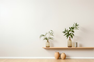 Obraz premium PNG Empty wall architecture simplicity shelf.