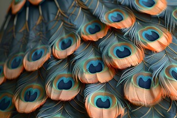 Obraz premium a close up of feathers.