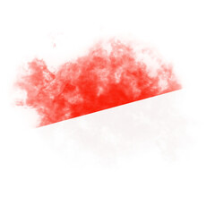 Abstract Brush Indonesian Flag
