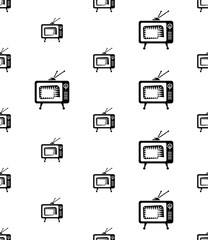 Tv Icon Seamless Pattern M_2407003