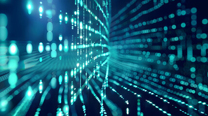 digital line electronic network data innovation concept. Generative Ai.