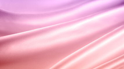 Obraz premium 流れのあるグラデーションのシルクサテン